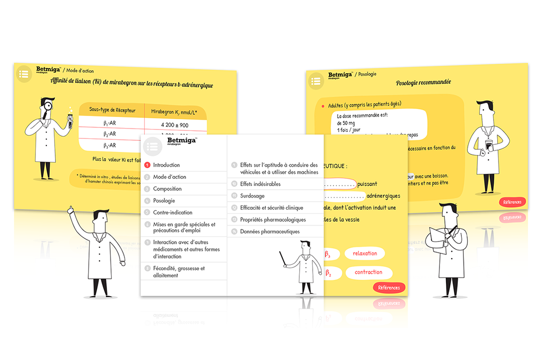 Illustration, layouts for module E-learning