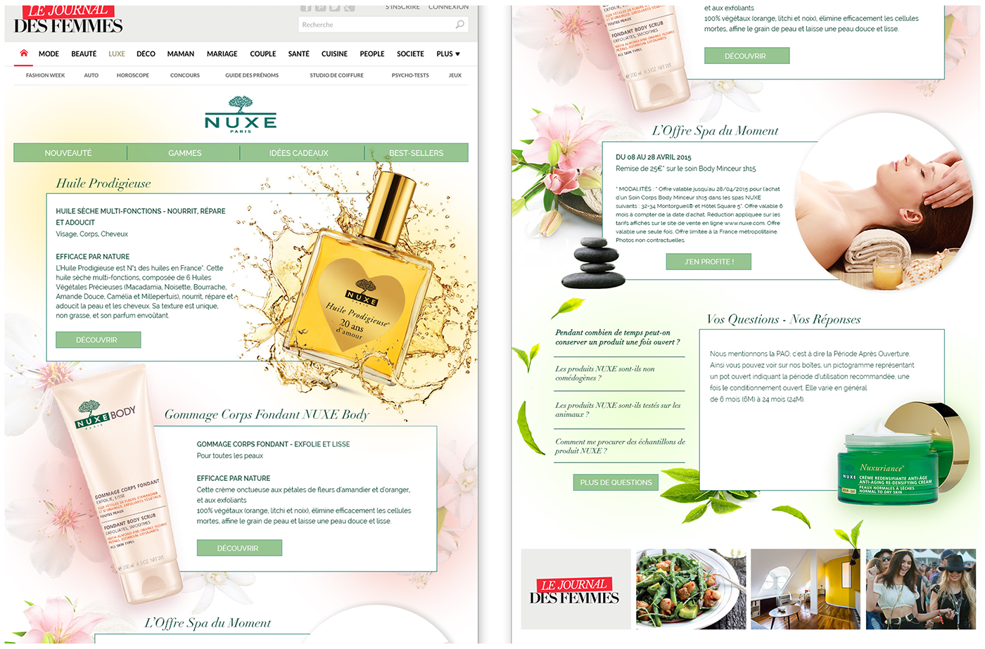 Landing Page for ephemeral web page